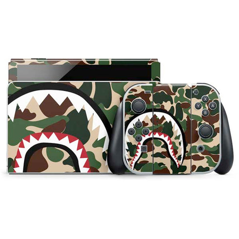 Shark Teeth Street Camo Nintendo Switch OLED (2021) Skin